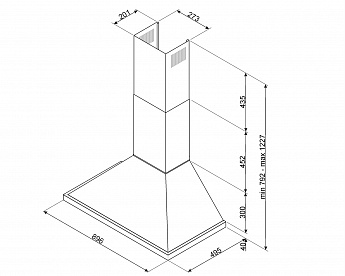 картинка Кухонная вытяжка Smeg KPF9RD 