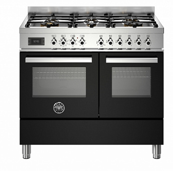 картинка Комбинированная кухонная плита Bertazzoni PRO106L2ENET чёрная 