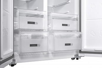 картинка Отдельностоящий холодильник Weissgauff WSBS 600 WG NoFrost Inverter 