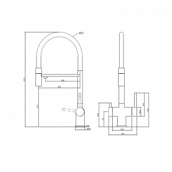 картинка Смеситель Emar Pvd ЕС - 7024 SATIN 