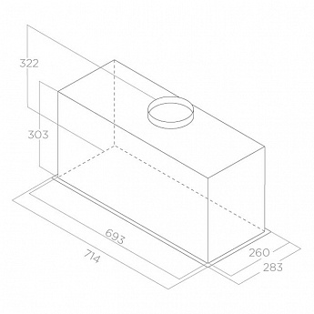 картинка Кухонная вытяжка Elica LANE BL MAT/A/72 