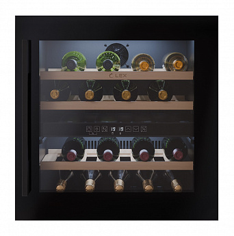 картинка Встраиваемый винный шкаф Lex LWD6036BL dual zone 