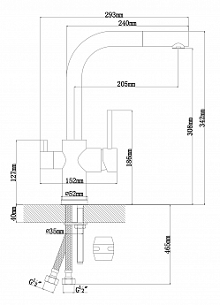 картинка Смеситель Florentina КРИСТАЛЛ 
